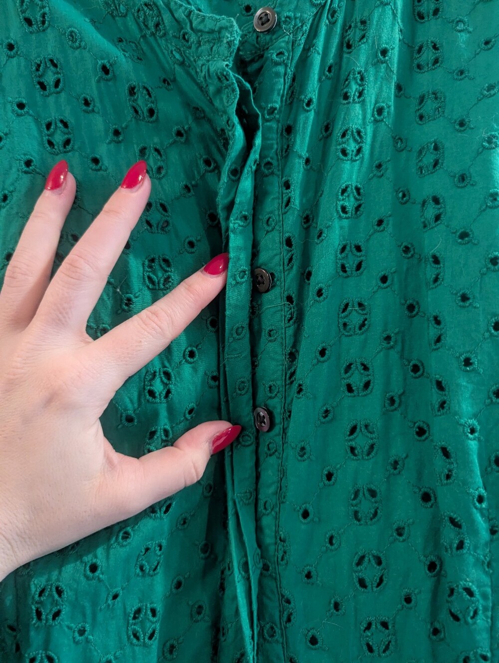 J.Crew Eyelet Shirt Dress - Picture 5 of 9